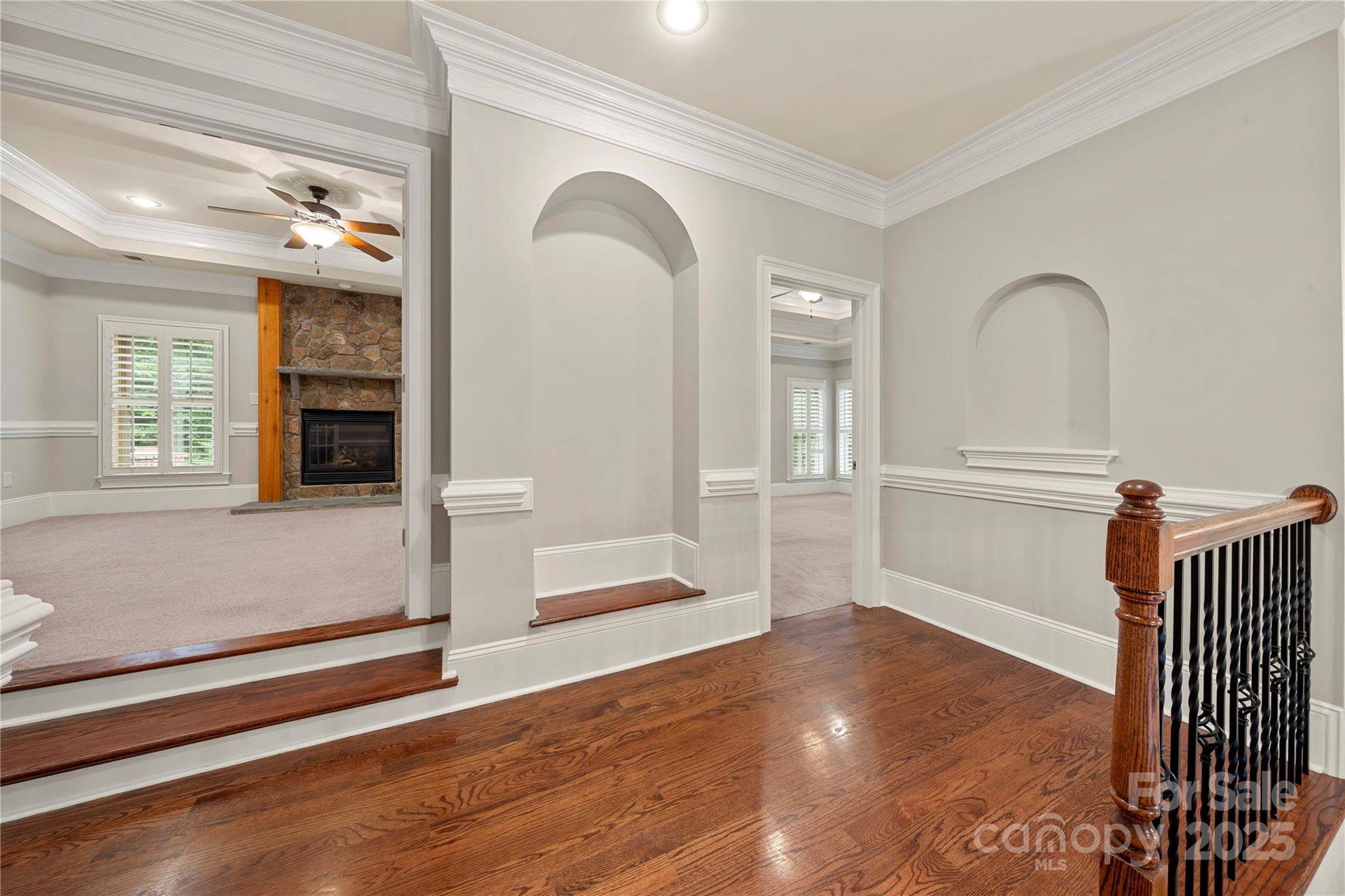 310 Ridge Reserve Drive Clover, SC 29710 - Photo 24 of 39 a view of empty room with wooden floor and fan