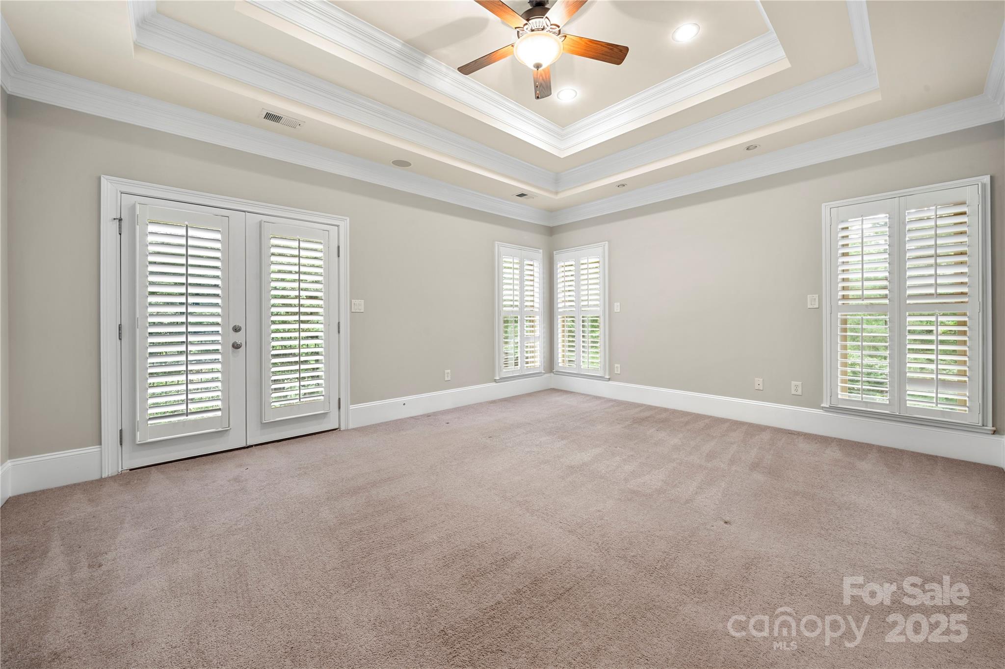 310 Ridge Reserve Drive Clover, SC 29710 - Photo 28 of 39 a view of an empty room with chandelier fan and fire place