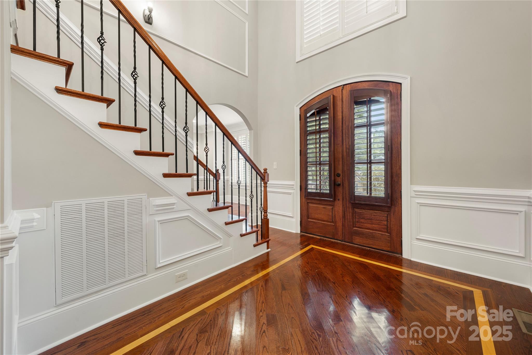 310 Ridge Reserve Drive Clover, SC 29710 - Photo 6 of 39 a view of entryway with wooden floor and stairs