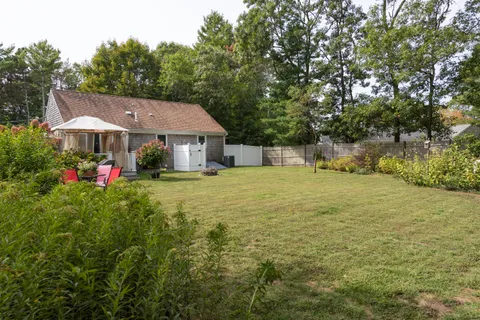 a view of a house with a outdoor space