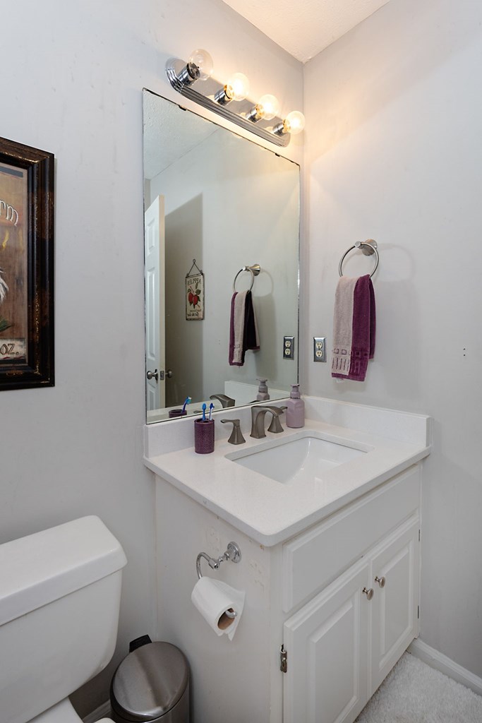 1236 Martin Road Hamilton, GA 31811 - Photo 19 of 33 a bathroom with a toilet sink and mirror