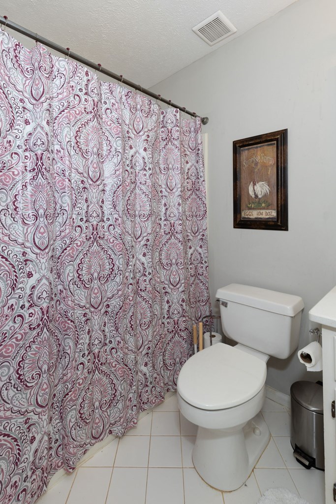 1236 Martin Road Hamilton, GA 31811 - Photo 20 of 33 a white toilet sitting next to a shower curtain