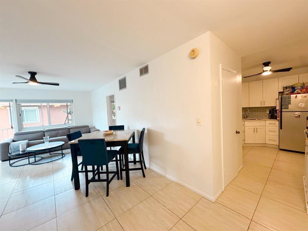136 Northeast 19th Court, Unit 216F Wilton Manors, FL 33305 - Photo 14 of 26 a view of a dining room with furniture