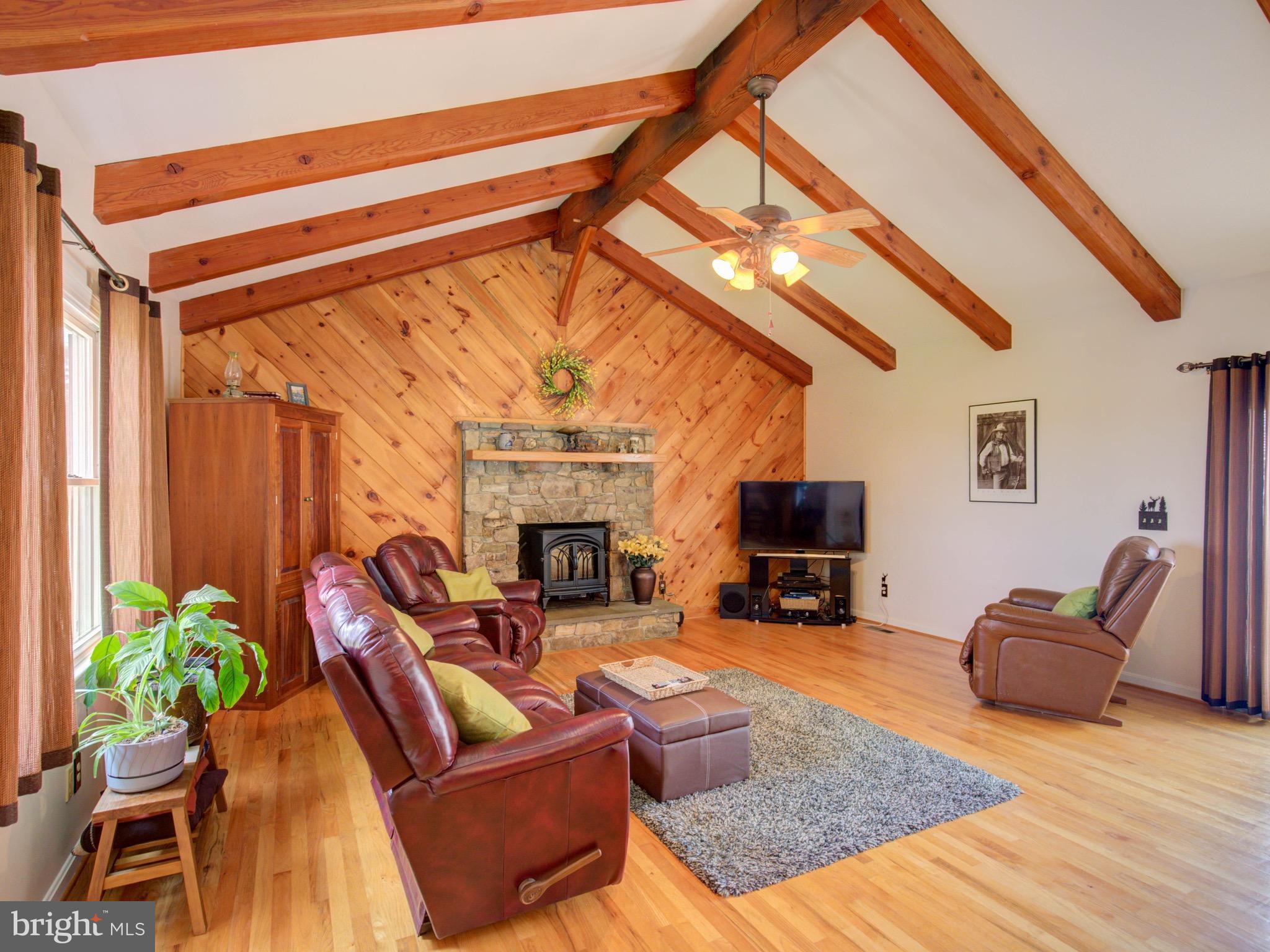 34759 Bloomfield Road Round Hill, VA 20141 - Photo 8 of 28 Cathedral Ceiling, Wood Insert Stove