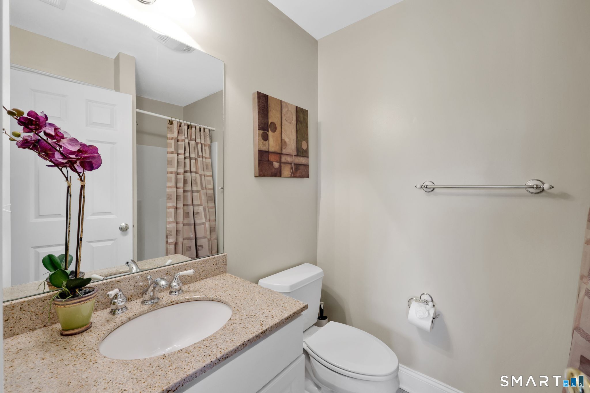 65 Trailside Drive Monroe, CT 06468 - Photo 25 of 39 a bathroom with a granite countertop sink mirror and toilet