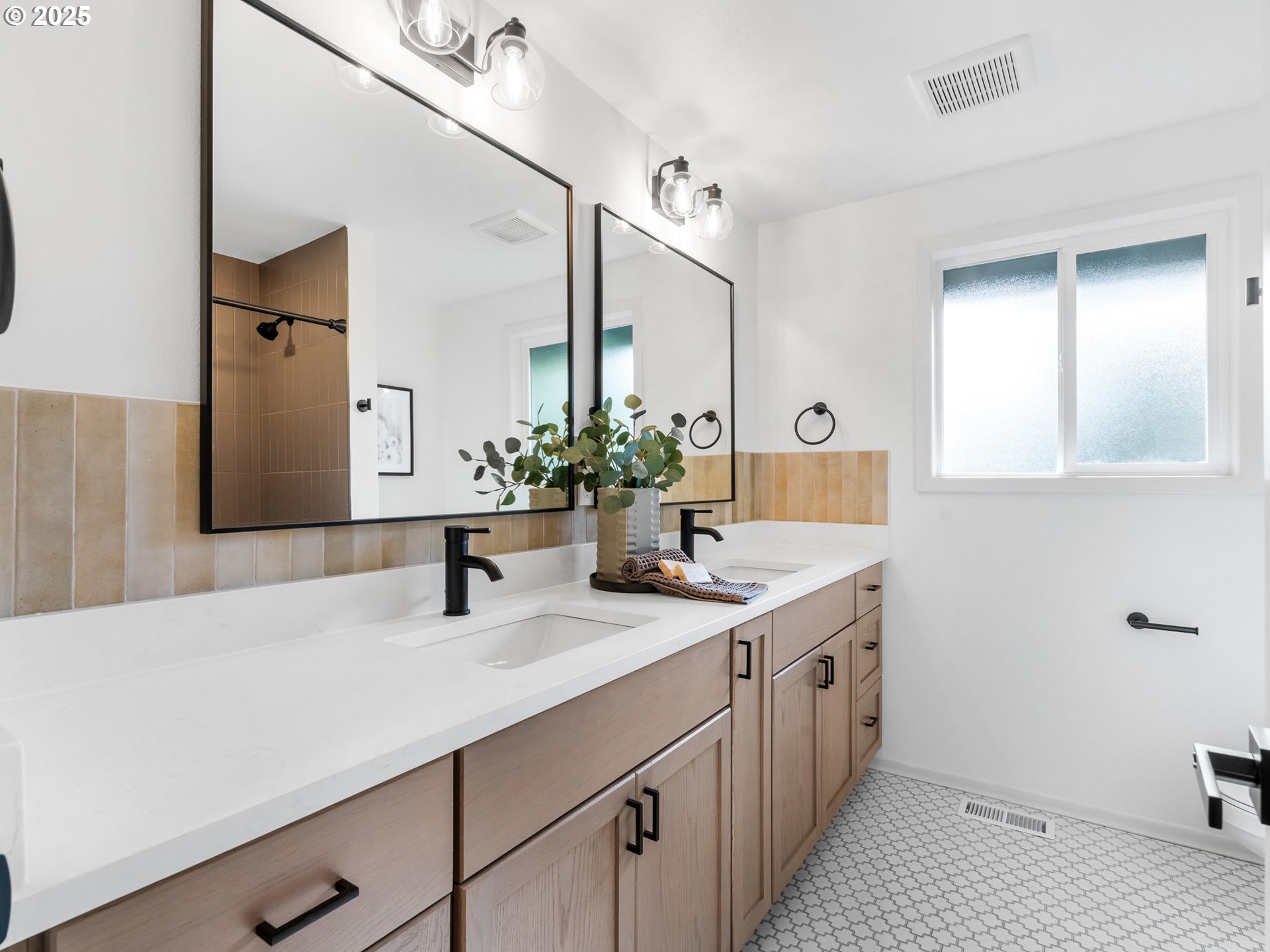12942 Northeast Morris Street Portland, OR 97230 - Photo 13 of 28 a bathroom with a sink and a mirror