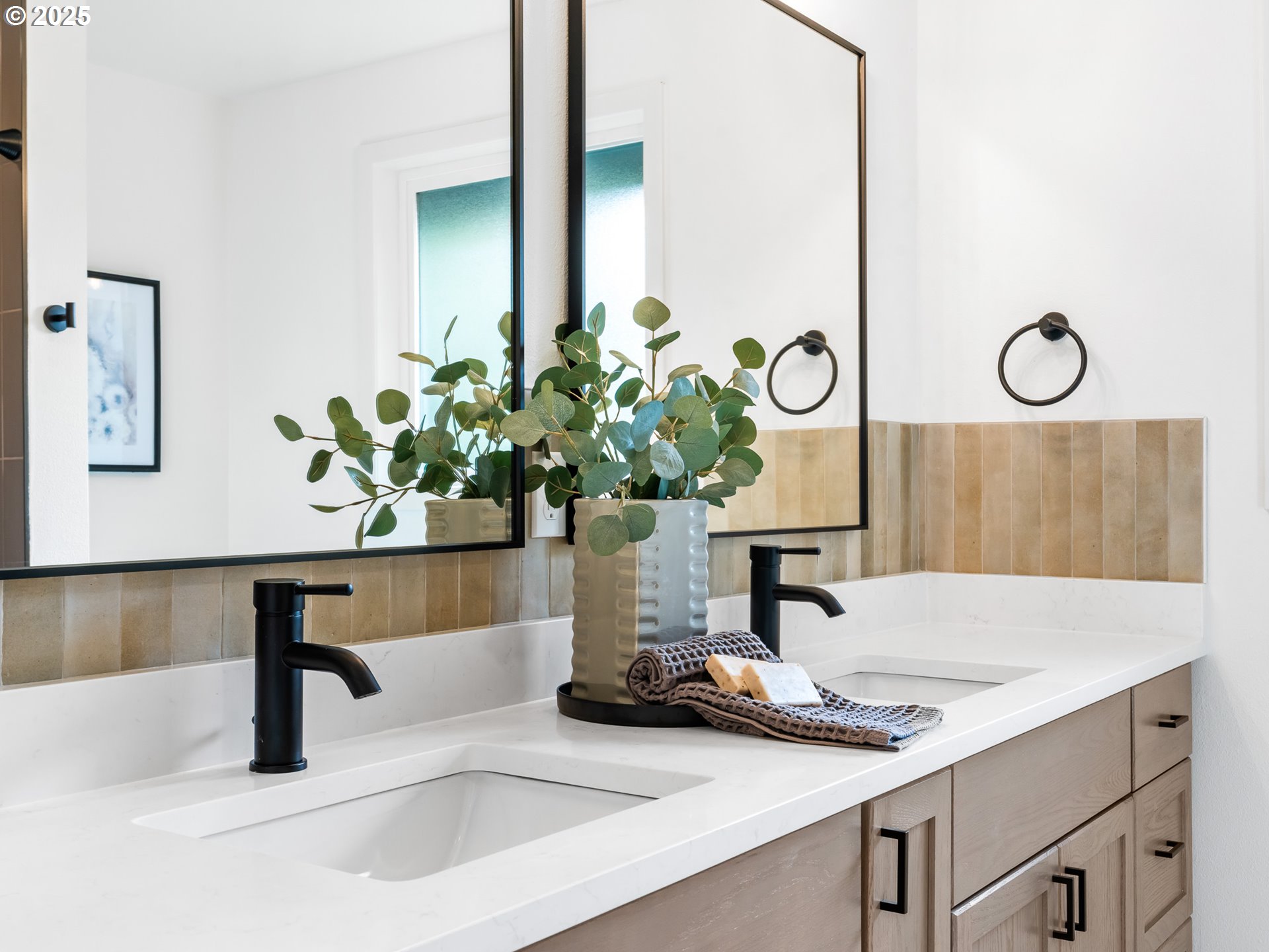 12942 Northeast Morris Street Portland, OR 97230 - Photo 14 of 28 a vase of flowers sitting on a sink