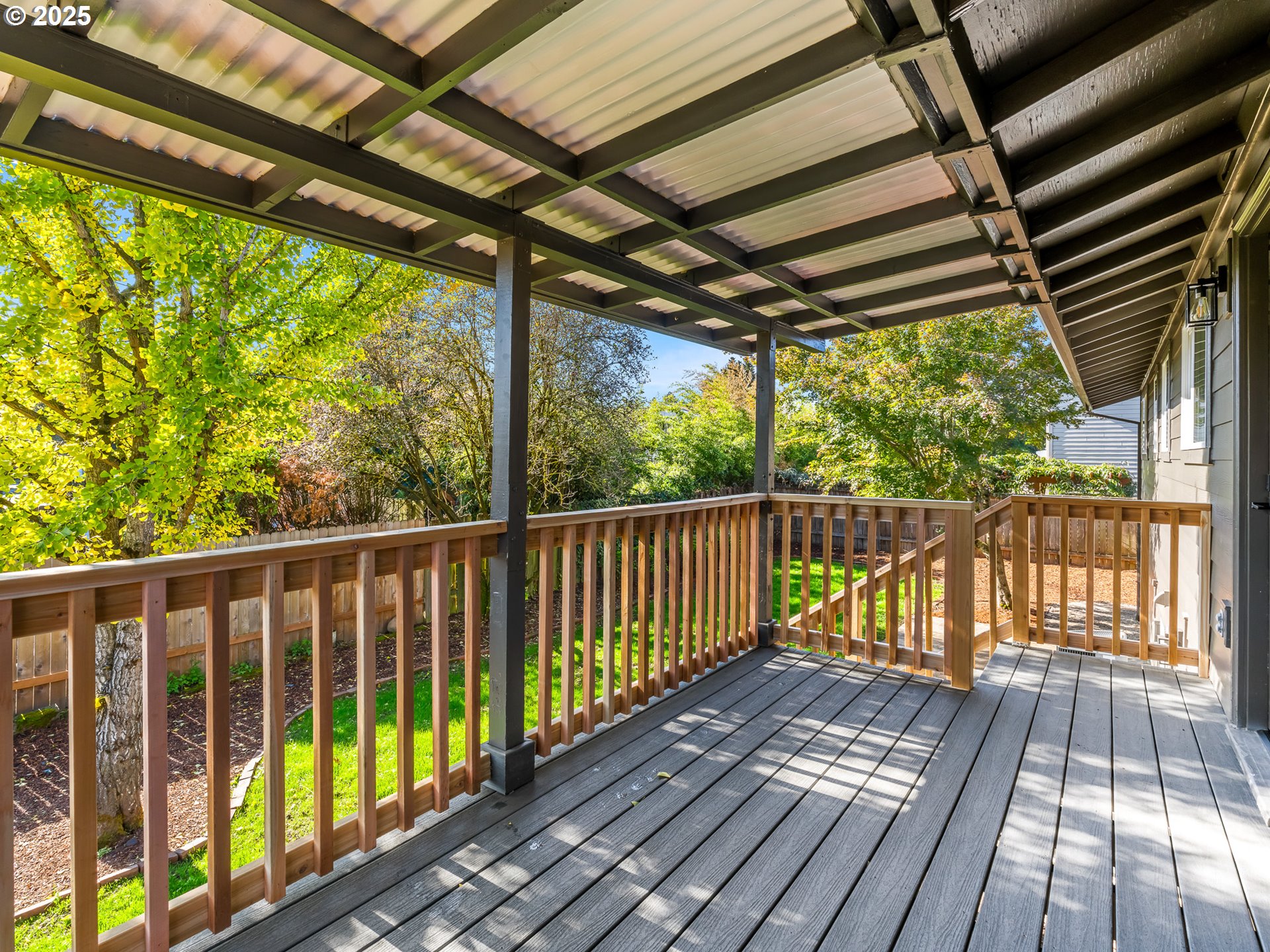 12942 Northeast Morris Street Portland, OR 97230 - Photo 23 of 28 a view of balcony with wooden floor