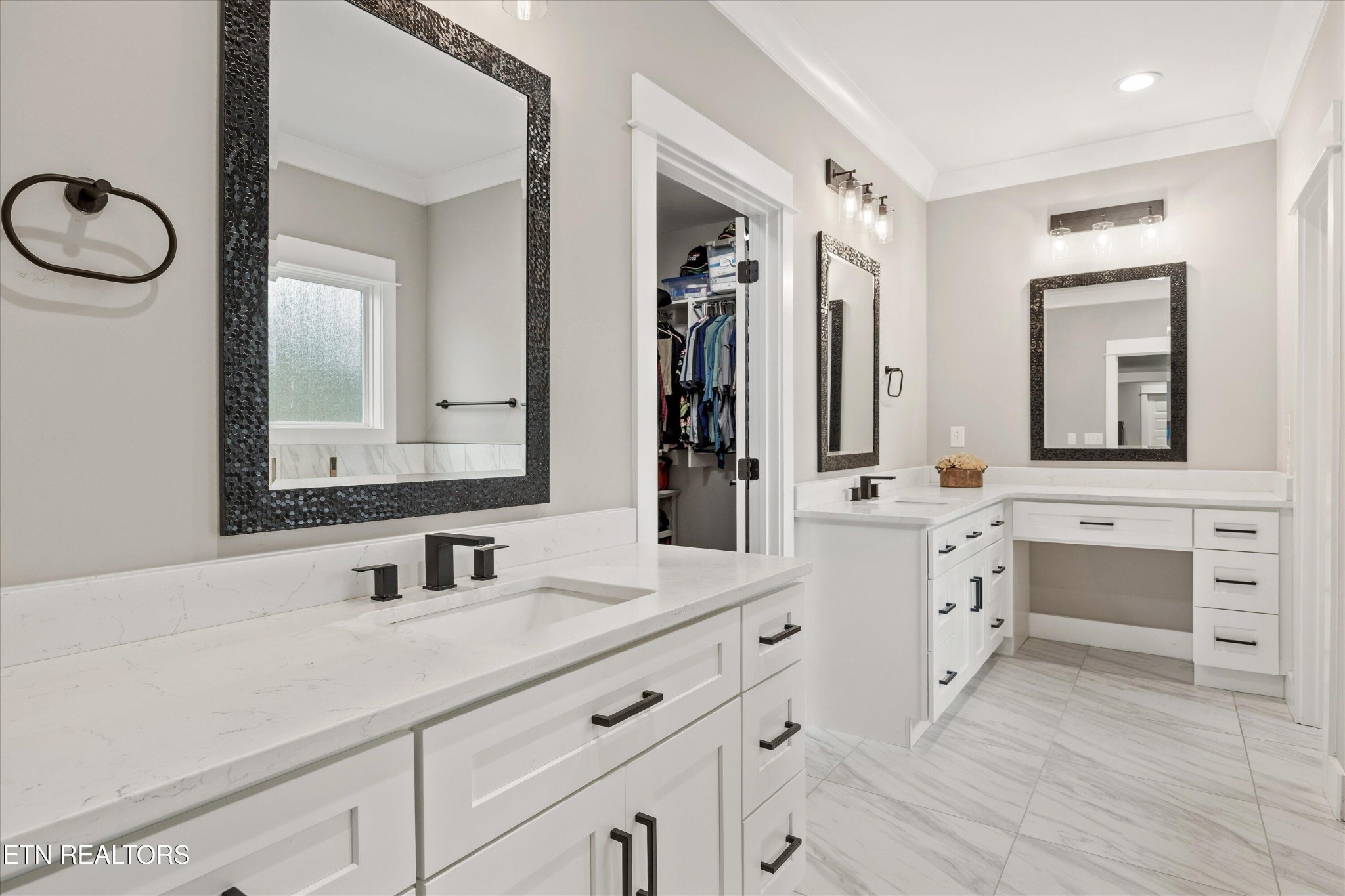 364 Mingo Way Loudon, TN 37774 - Photo 16 of 55 a bathroom with a double vanity sink and a mirror