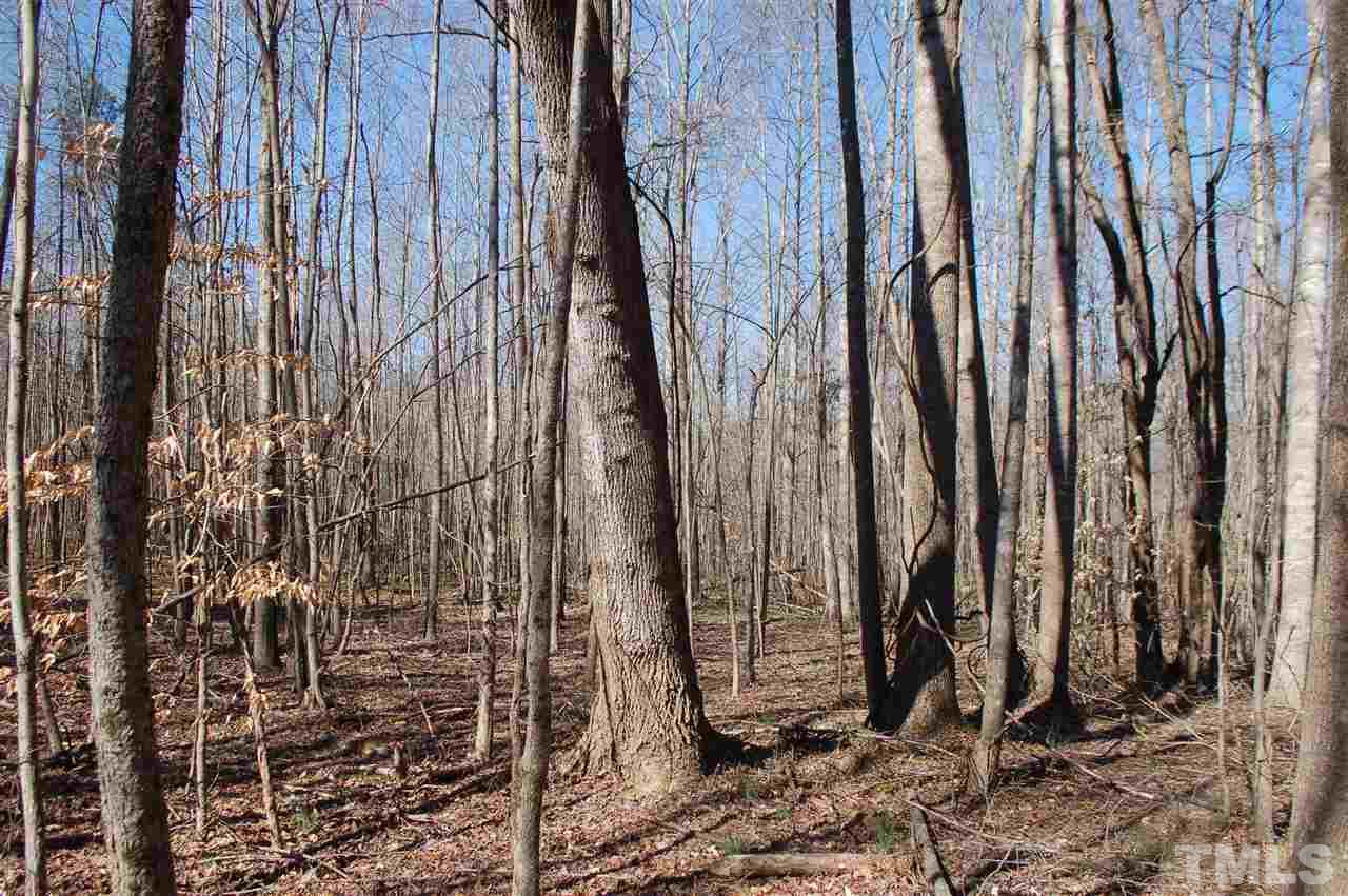 820 Billy Hicks Road Roxboro, NC 27574 - Photo 7 of 27 a view of a row of trees with wooden fence