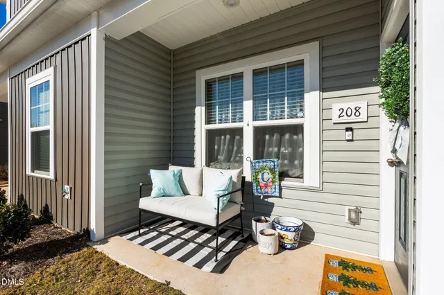 a living room with a couch and a table