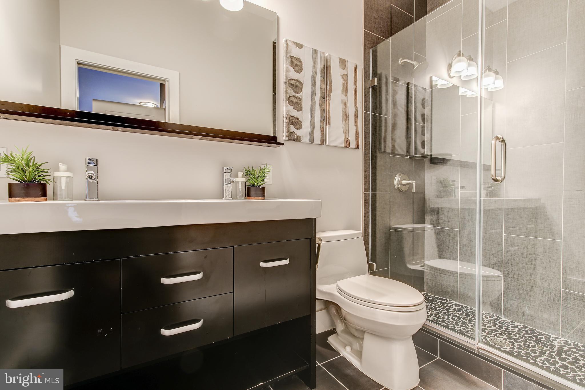 762 Park Road Northwest, Unit 4 Washington, DC 20010 - Photo 30 of 43 Contemporary Master Bath with High End Finishes