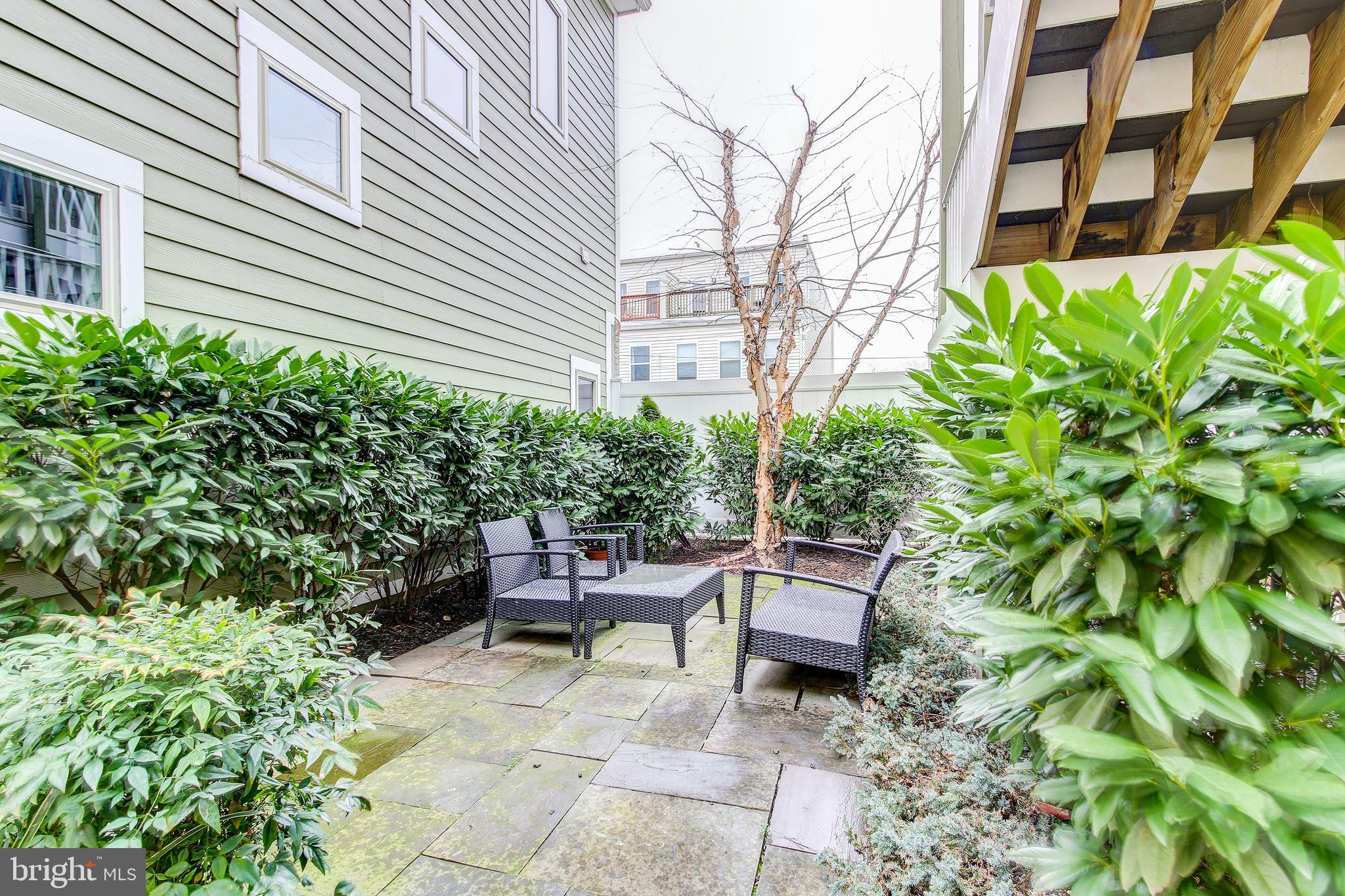 762 Park Road Northwest, Unit 4 Washington, DC 20010 - Photo 38 of 43 Condo Flagstone Patio Area for Entertaining
