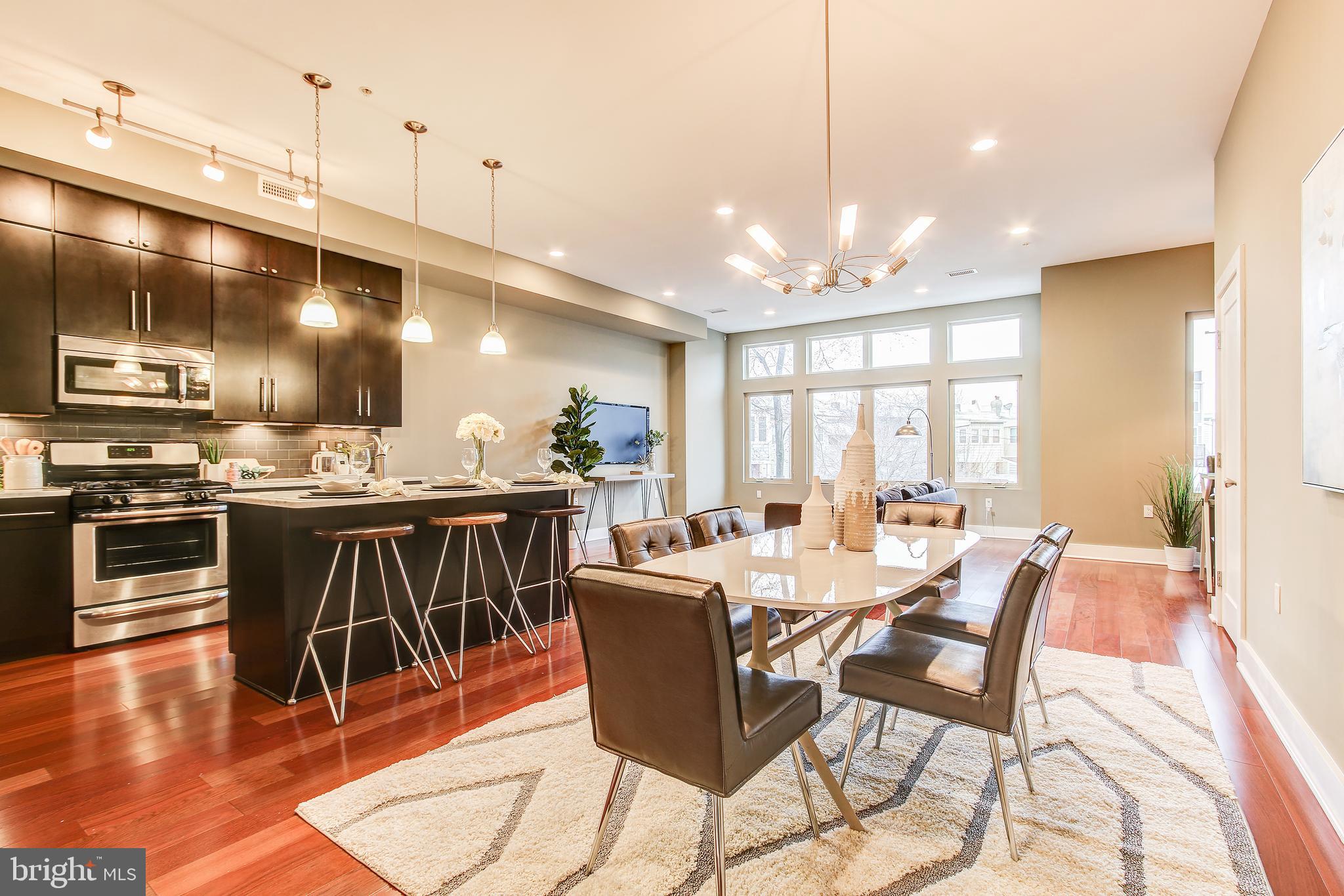 762 Park Road Northwest, Unit 4 Washington, DC 20010 - Photo 5 of 43 Light Filled with Floor to Ceiling Windows