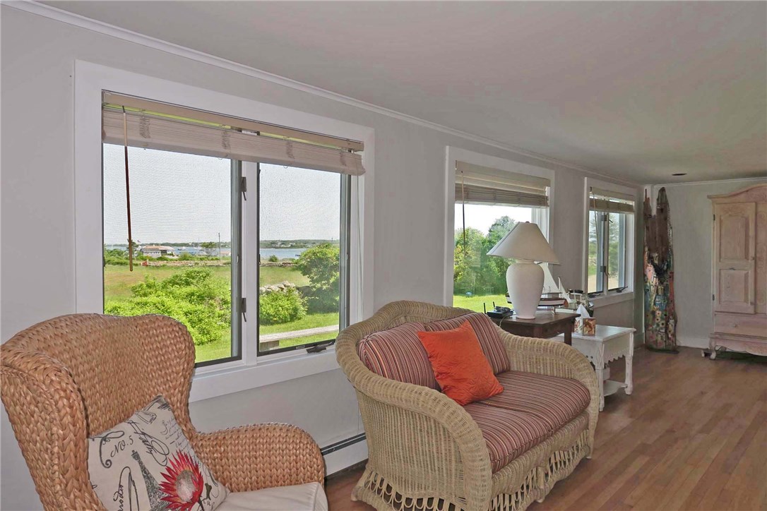 838 Center Road Block Island, RI 02807 - Photo 16 of 30 Living Room with Salt Pond Views