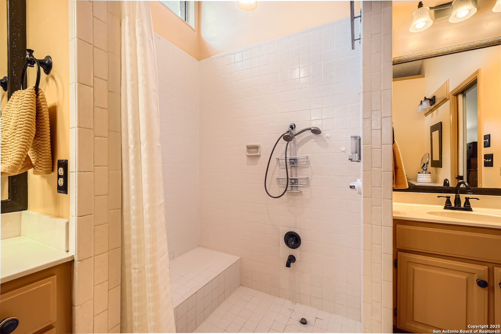 13215 Hunters Spring San Antonio, TX 78230 - Photo 18 of 29 a bathroom with a shower and a sink