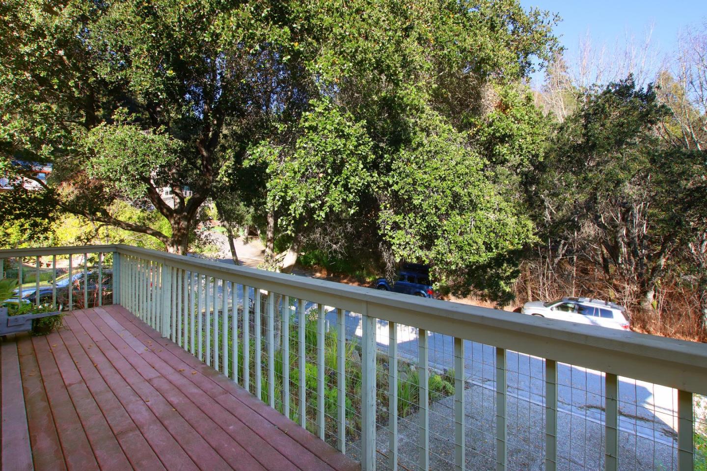 27 Erba Lane Scotts Valley, CA 95066 - Photo 14 of 30 a balcony with wooden floor and trees