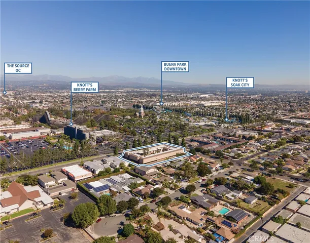 an aerial view of a city