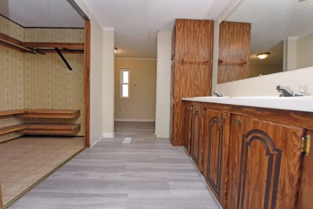 a view of a hallway with entryway