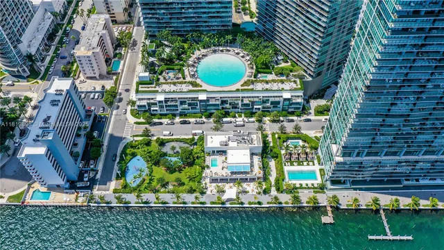 a view of a lake with a big yard