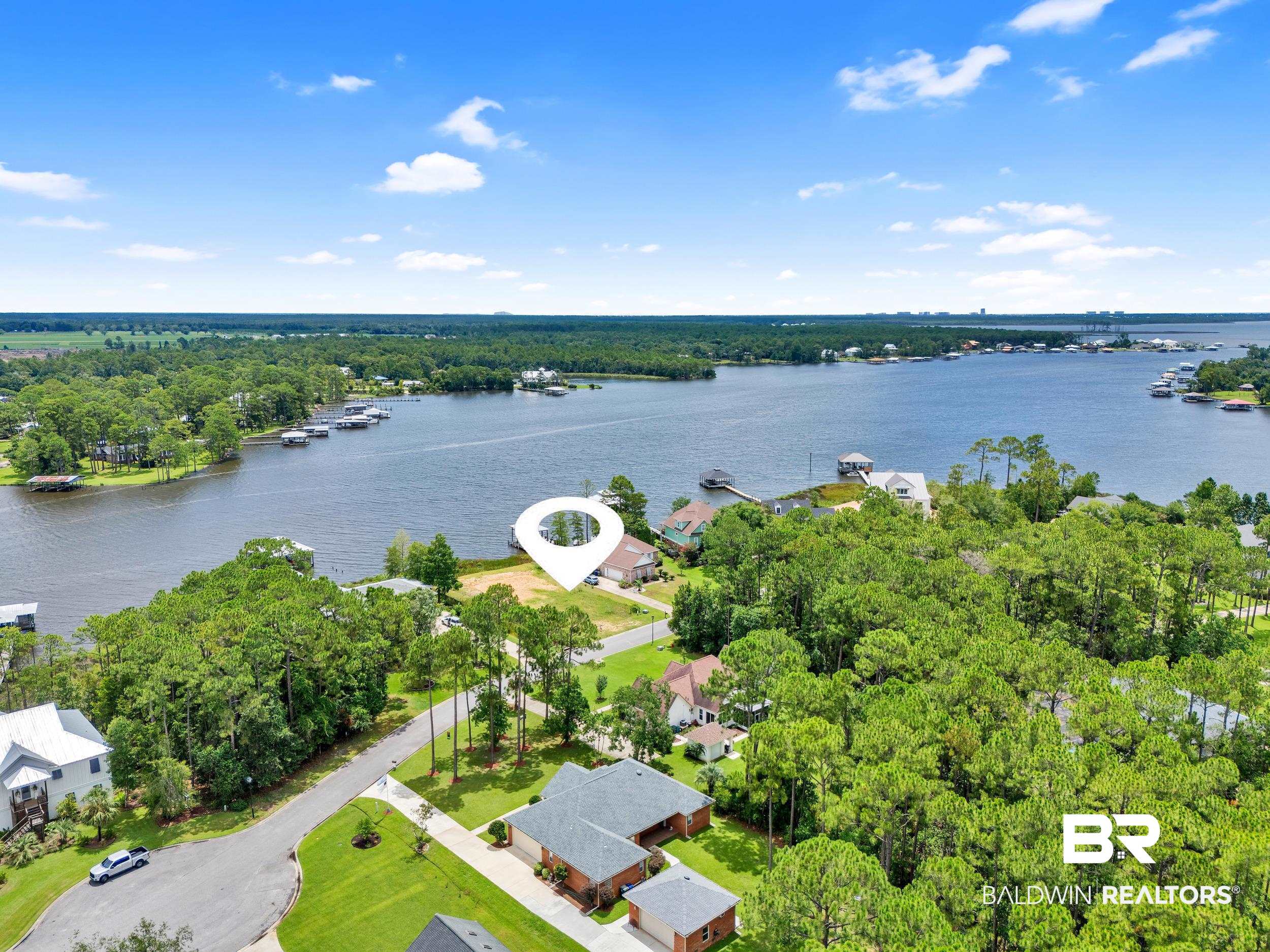 8963 Bay Point Drive Elberta, AL 36530 - Photo 7 of 25 Aerial view of a nearby body of water