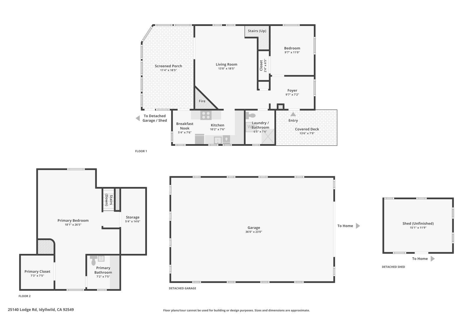 25140 Lodge Road Idyllwild, CA 92549 - Photo 36 of 40 Floor Plan