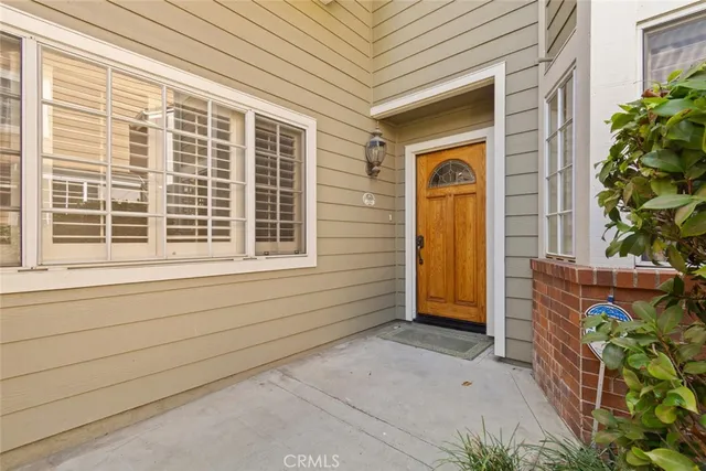 a view of front door of house