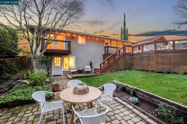 a house view with a outdoor space