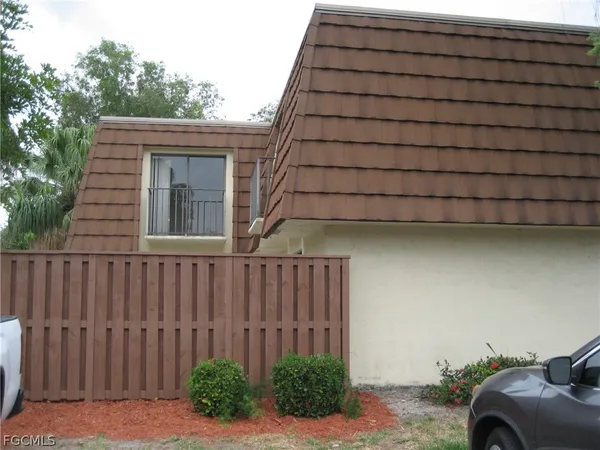 a backyard of a house