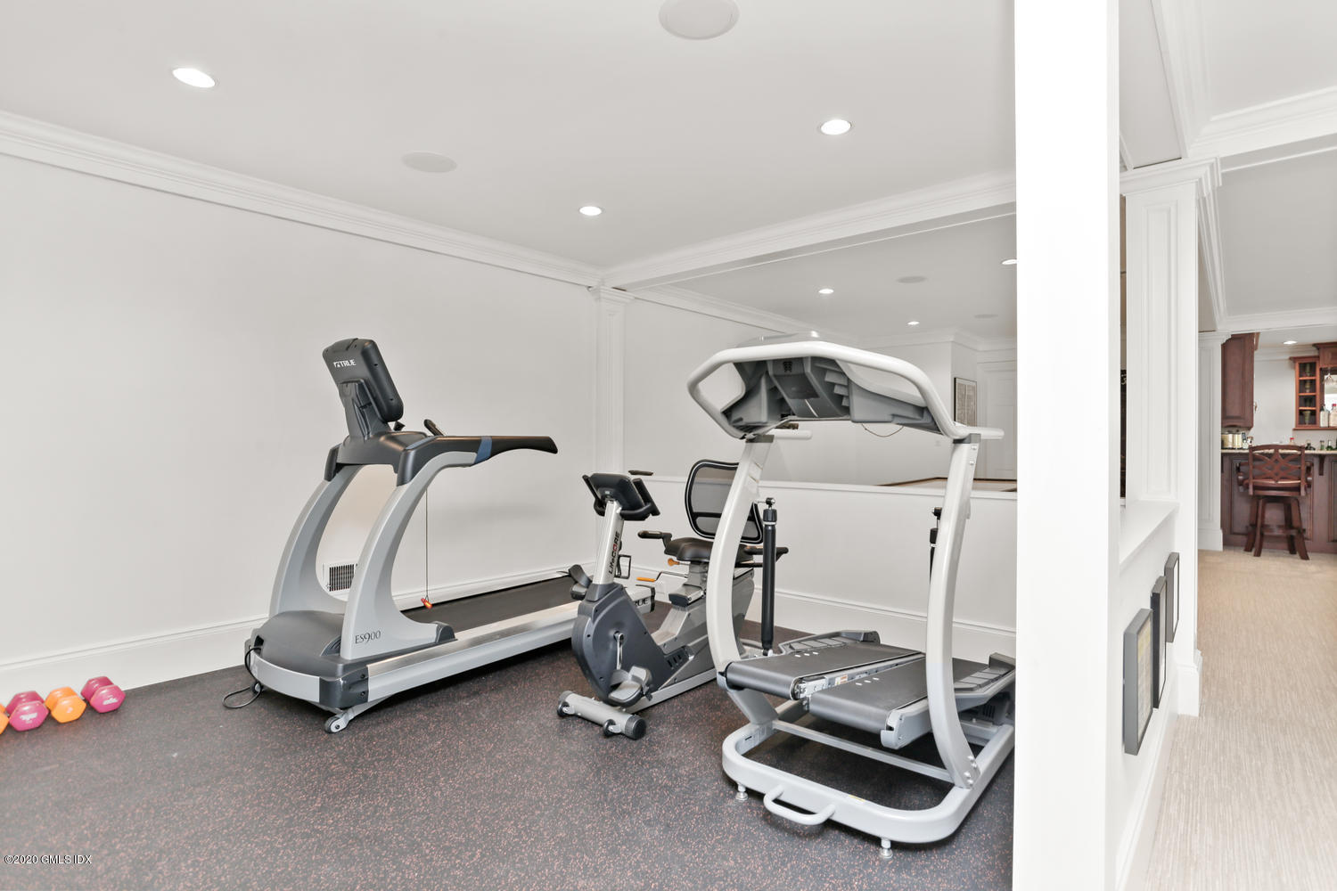 18 Chieftans Road Greenwich, CT 06831 - Photo 20 of 30 a view of a room with gym equipment