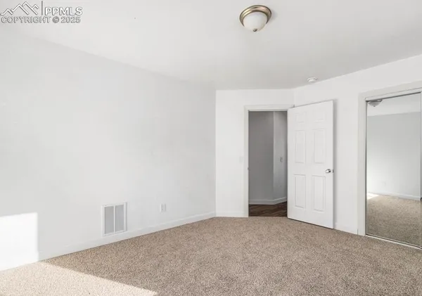 a view of an empty room