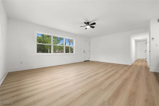 wooden floor in an empty room