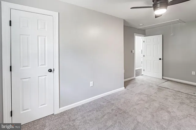 a view of an empty room