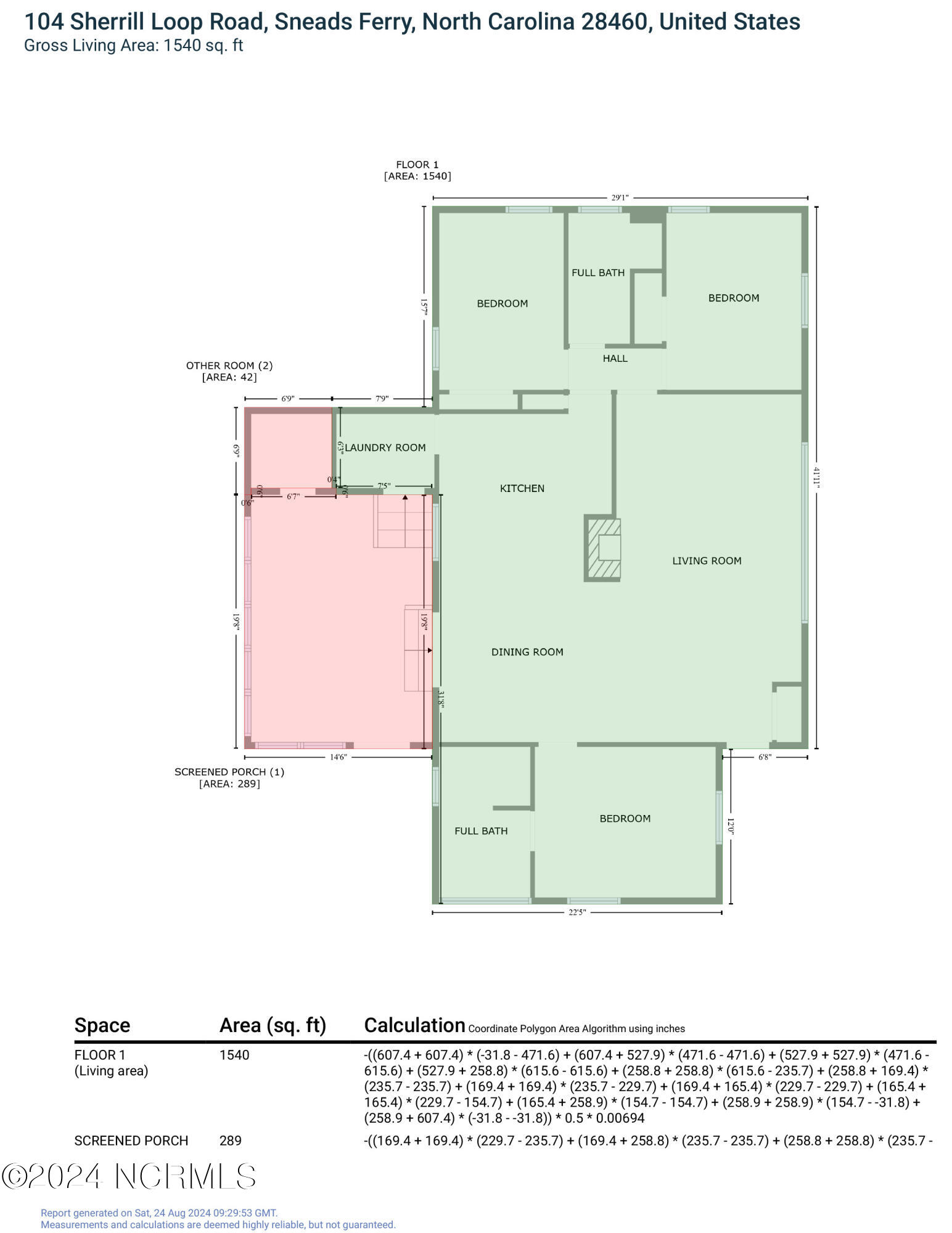 104 Sherrill Loop Road Sneads Ferry, NC 28460 - Photo 40 of 40 Floorplan Report
