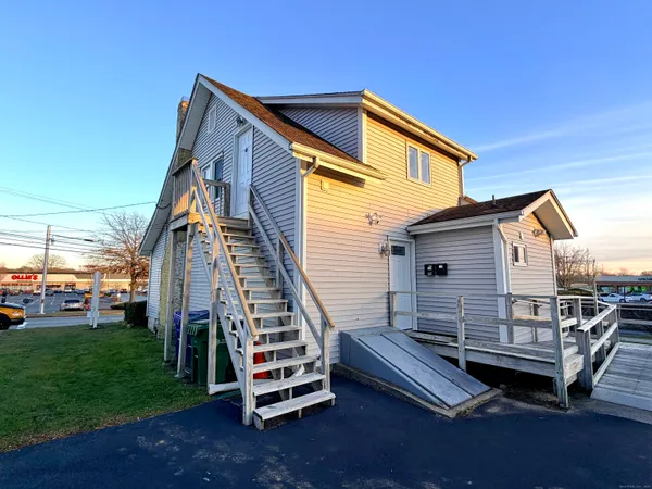 a view of outdoor space and deck area
