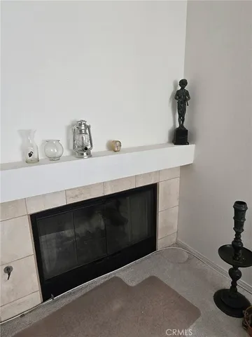 a living room with furniture and decor