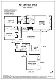 $995,000 | 404 Vendola Drive, San Rafael, CA 94903