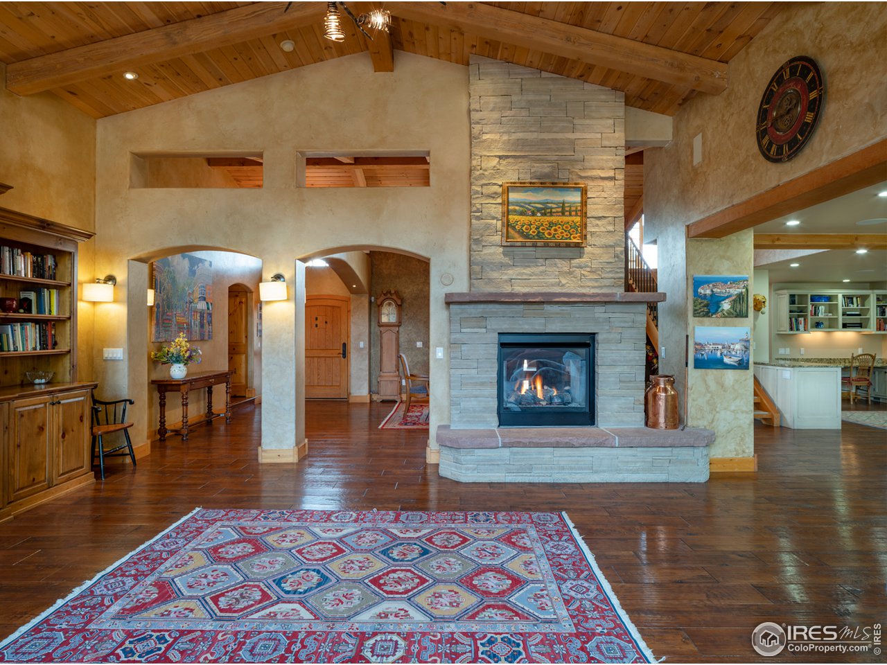 7088 Indian Peaks Trail Boulder, CO 80301 - Photo 6 of 40 Double sided fireplace