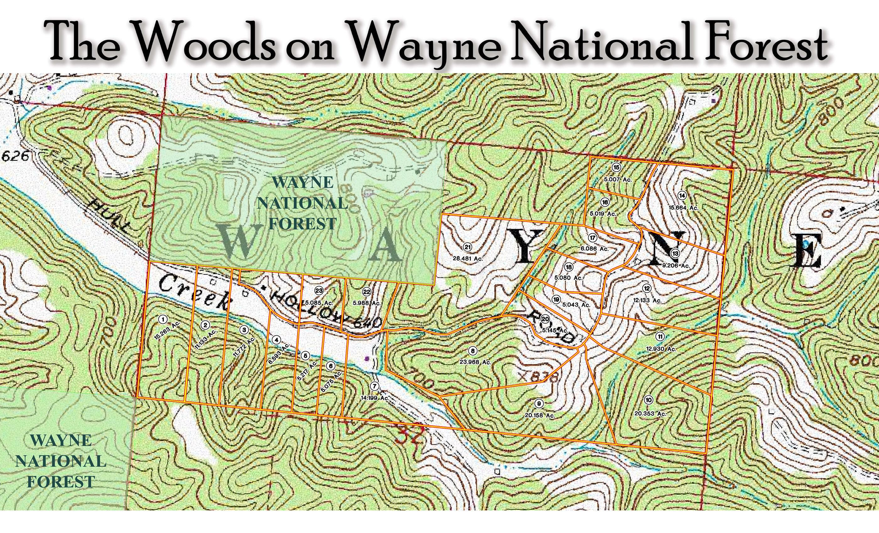 865 Hull Road, Unit TRACT 13 WOODS WAYNE FOREST) Patriot, OH 45658 - Photo 57 of 57 The Woods on Wayne National Forest USGS