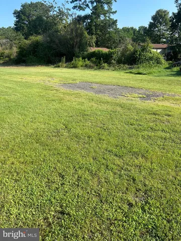 a view of a green field with clear sky