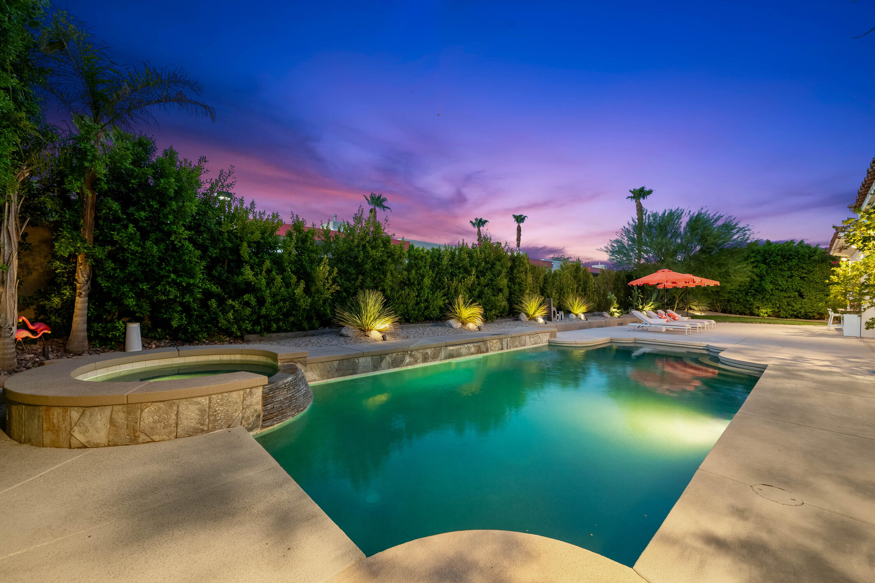1400 Verdugo Road Palm Springs, CA 92262 - Photo 40 of 50 Pool View Evening