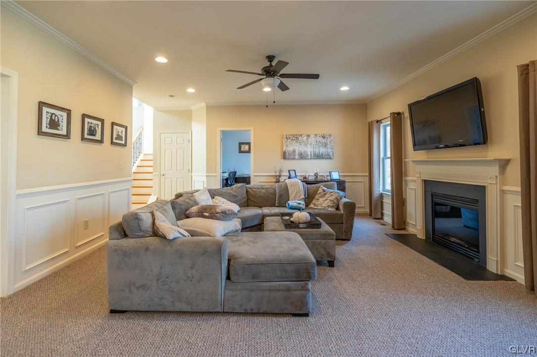 1240 Miller Road Wind Gap, PA 18091 - Photo 25 of 48 a living room with furniture fireplace and flat screen tv