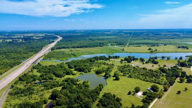 a view of a city with an ocean