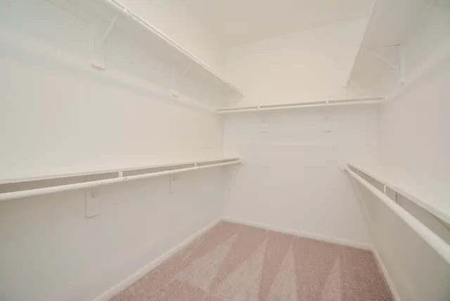 a view of small space with racks on the wall