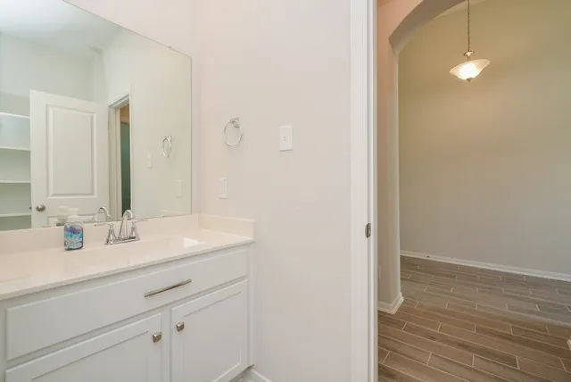 a view of an empty room