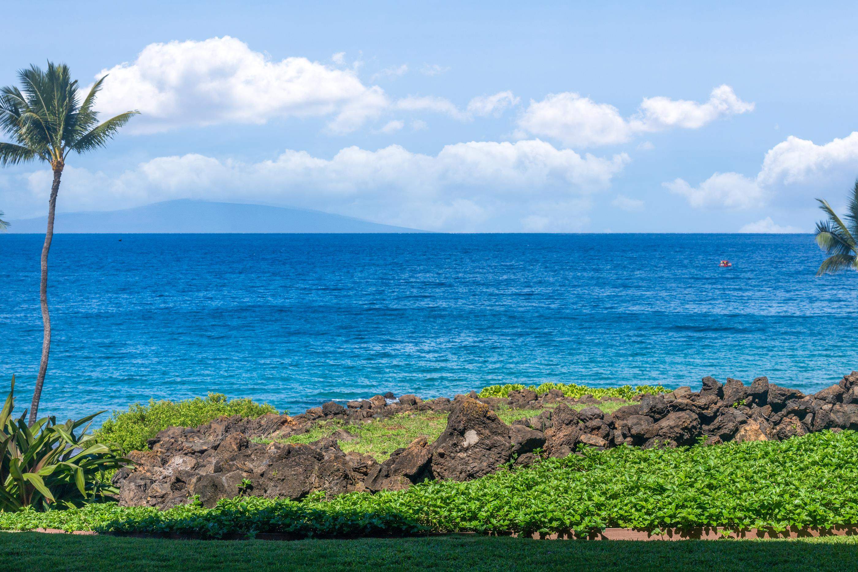 a view of an ocean and beach