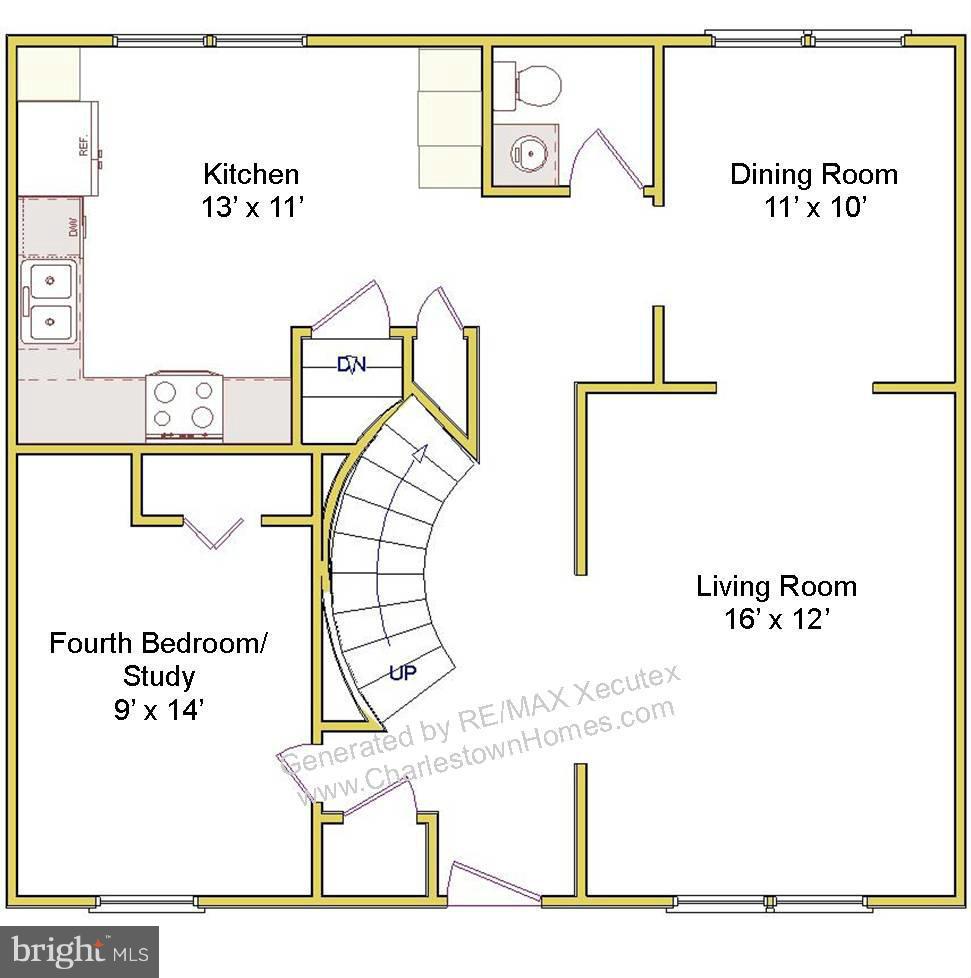 8443 Lakinhurst Lane Springfield, VA 22152 - Photo 29 of 30 Main Level Floorplan