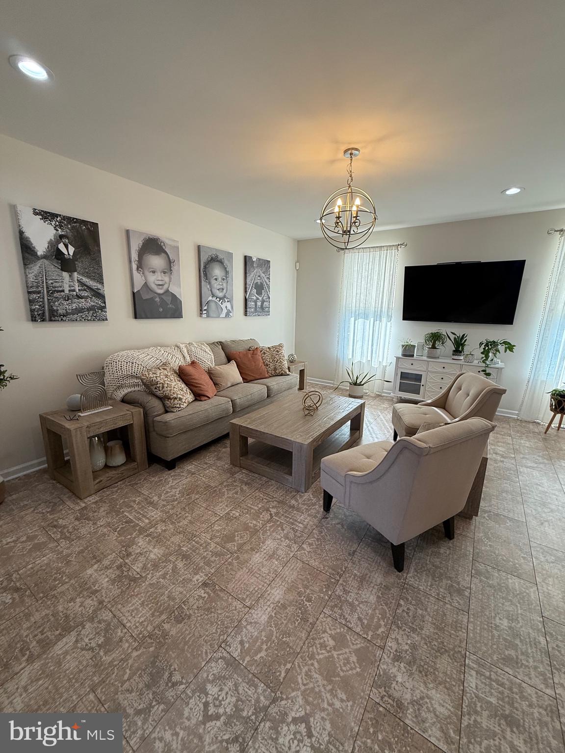 314 Iannelli Road Clarksboro, NJ 08020 - Photo 9 of 29 a living room with furniture and a flat screen tv