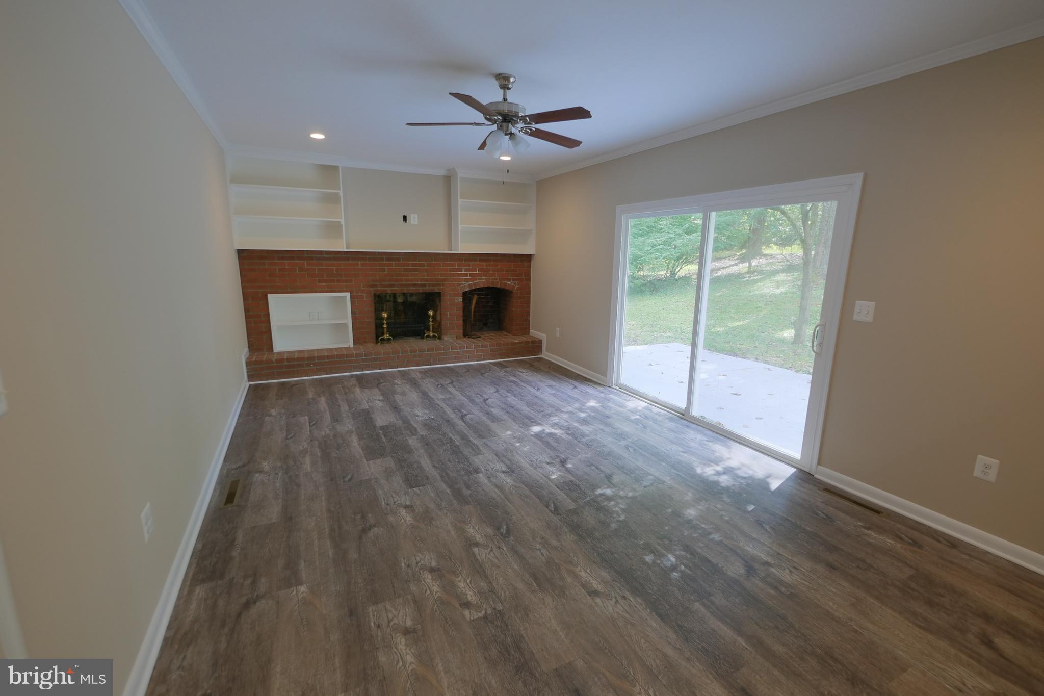 3706 Lanamer Road Randallstown, MD 21133 - Photo 14 of 29 Family Room w/ fireplace and built-ins!