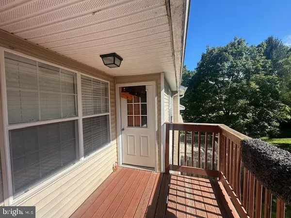 a view of a deck